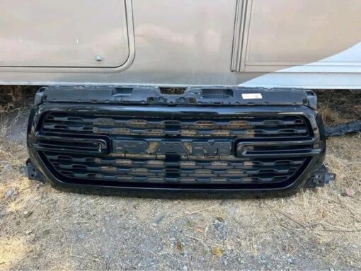 Glossy Black Front Upper Grille for 2019–2022 Dodge Ram 1500