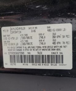 2005-2007 DODGE 2500 3500 Transmission AUTO, 4x2, 5.9L Cummins, (48RE) 05 06 07