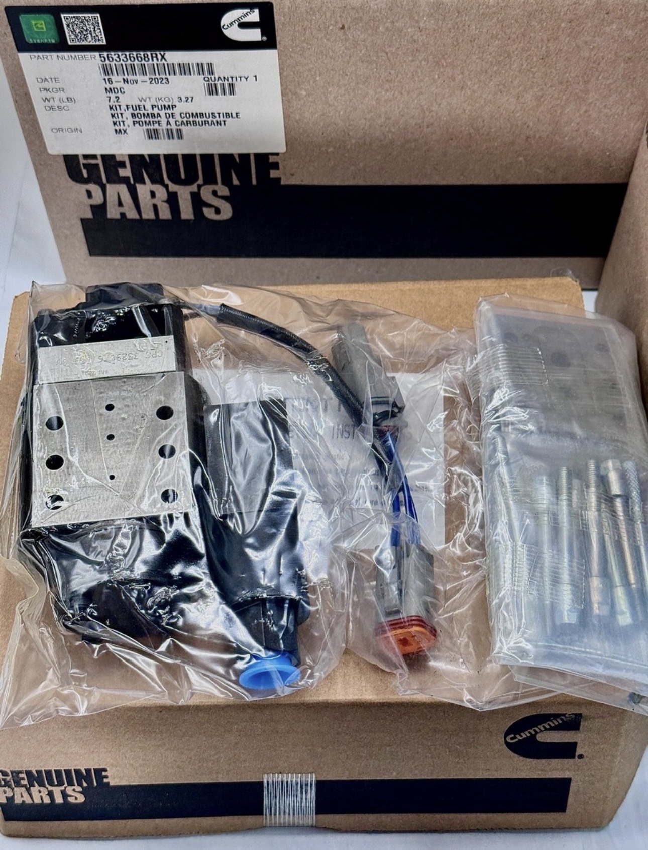 Cummins ICV Valve For CAPS Injection Pump | 4089662RX, 5633668RX | 1998-2006 Cum